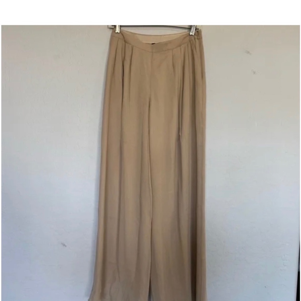 St. John Silk Wide Leg Trousers Women’s size 4